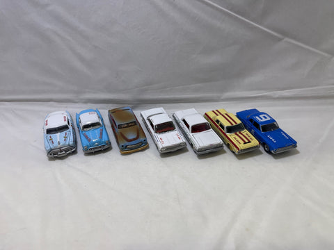 # 00339 - JL Race Car Lot - Ford, Chevy, Plymouth - 7 Pcs.