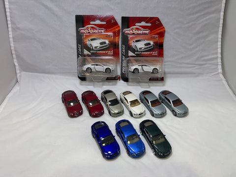 # 00346 - Majorette + Matchbox Bentley Lot - 11 Pcs.