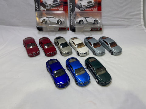 # 00346 - Majorette + Matchbox Bentley Lot - 11 Pcs.