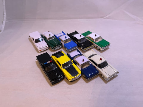 # 00182 - Racing Champions Police Cars - 9 Pcs.