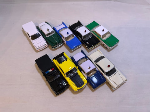 # 00182 - Racing Champions Police Cars - 9 Pcs.