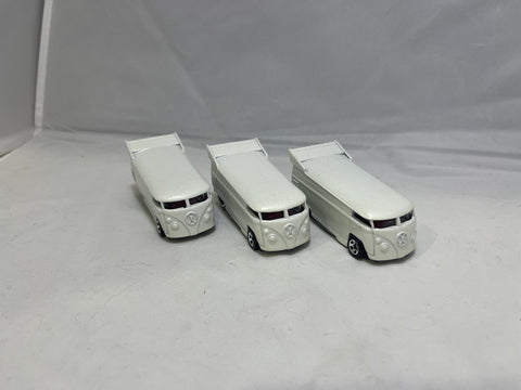 # 00251 - Hot Wheels White Drag Buses - 3 Pcs.