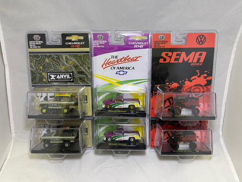 # 01067-B - 2022 Sema M2 Machines - Set w/Chases + Cards - 6 Pcs.