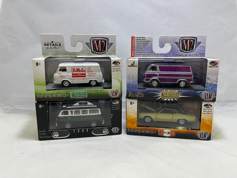 # 01086 - 1:64 M2 Machines Truck and Car Lot - 12 Pcs.