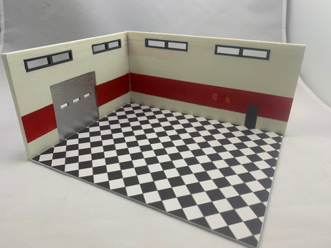 MINI-MOTORS, Inc. - Exclusive Release - Interior/Exterior Garage Diorama Display Kit