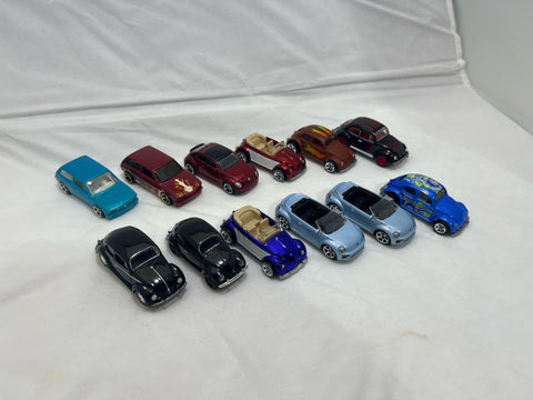 # 00307 - HW, JL, Matchbox VW Beetle Lot - 12 Pcs.