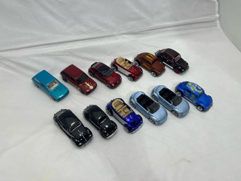 # 00307 - HW, JL, Matchbox VW Beetle Lot - 12 Pcs.