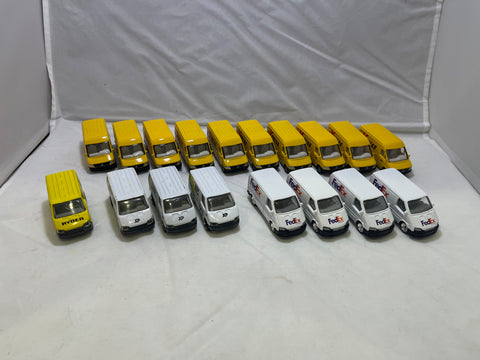 # 00308 - 1:64 Matchbox, GW, + Siku Delivery Vans - 18 Pcs.