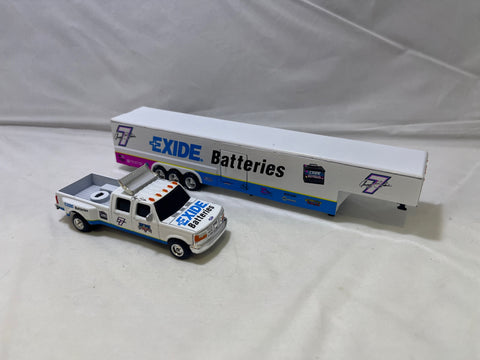 # 00337 - Racing Champions Exide Batteries Pick-Up + Hauler - 2 Pcs.