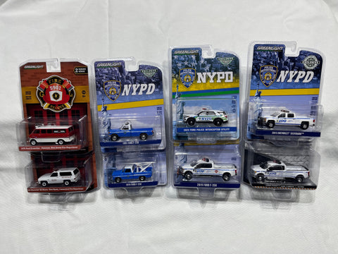 # 01222 - 1:64 GL NYPD + Fire Lot - 10 Pcs.