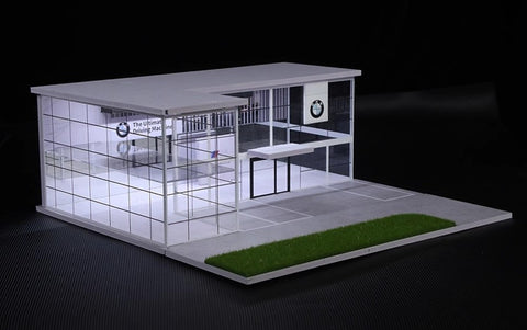 1/64 Automotive Two-Level Showroom Kit with LED Lighting and Base (B)