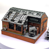 1/64 Auto Repair Garage Build KIT w/LED Lighting