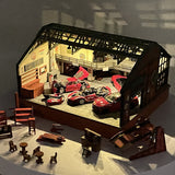 1/64 Auto Repair Garage Build KIT w/LED Lighting
