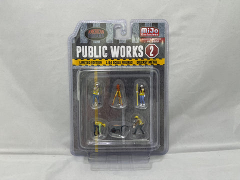 American Diorama Public Works 2 Set - MiJo Exclusive  - 6 Pieces