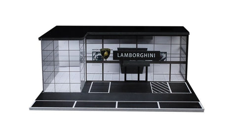 1/64 Automotive Two-Level Showroom Kit with LED Lighting and Base (A)