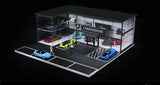 1/64 Automotive Two-Level Showroom Kit with LED Lighting and Base (A)