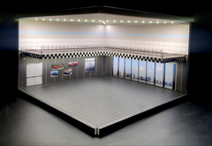 1/64 Showroom Garage Diorama Kit with LED Lighting - SINGLE (A)