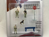 American Diorama Law Enforcement Set (TAN) - MiJo Exclusive - 6 Pieces