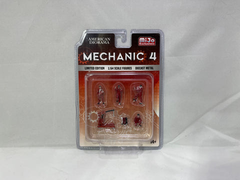 American Diorama Mechanic 4 Figures - MiJo Exclusive  - 6 Pieces