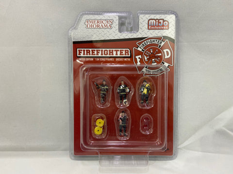 American Diorama Firefighter Set - MiJo Exclusive  - 6 Pieces