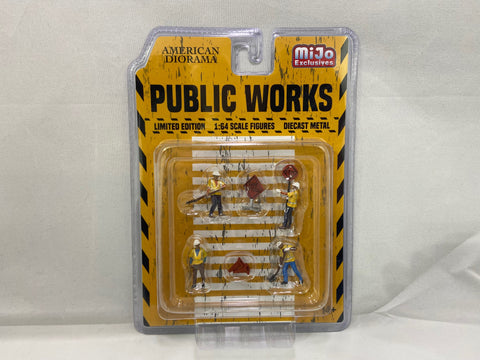 American Diorama Public Works Set - MiJo Exclusive  - 6 Pieces