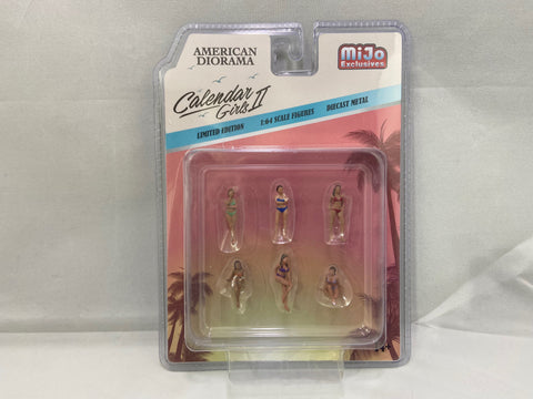 American Diorama Calendar Girls 2 Figures - MiJo Exclusive - 6 Pieces
