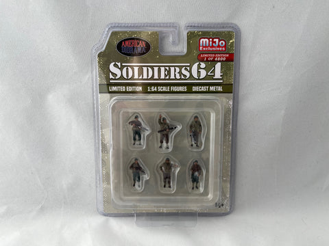 American Diorama Soldier 64 Figures - MiJo Exclusive - 6 Pieces