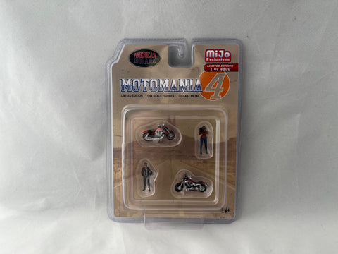 American Diorama Moto Mania 4 Figures - MiJo Exclusive  - 4 Pieces